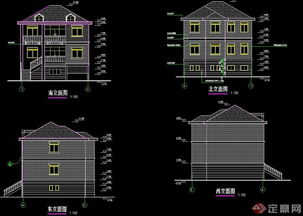 欧式风格农居房建筑设计施工图解析